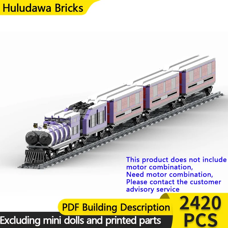 

Модель городской автомобиль MOC, строительные кирпичи, широкий корпус, железнодорожный поезд, модульная технология, детские праздничные подарки, сборка игрушек, костюм