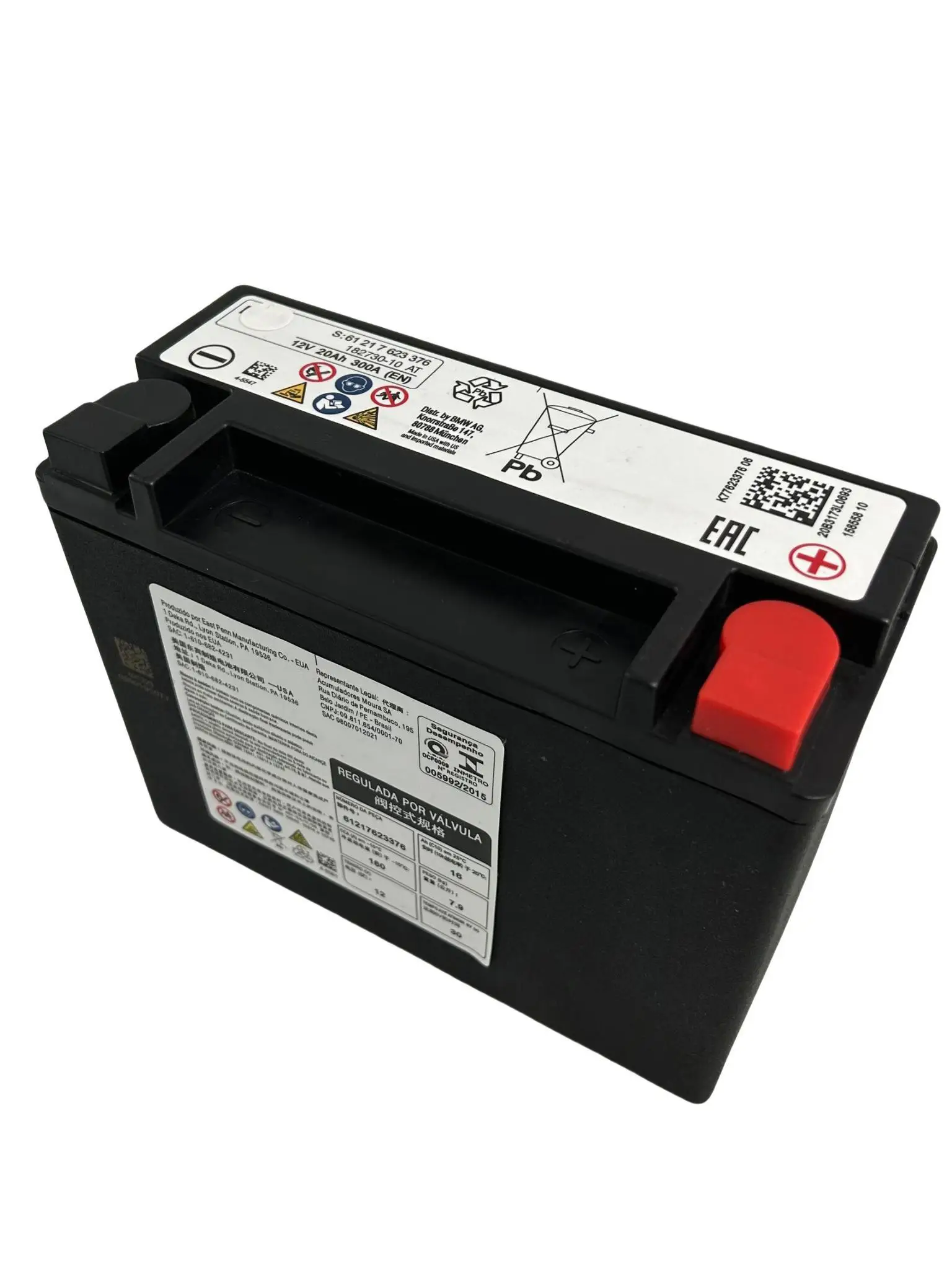 

FOR BMW 3 5 6 7 series X1 X3 X4 X5 X6 X7 6121 7623 376 battery 12v 20ah replacement AGM car start-stop battery