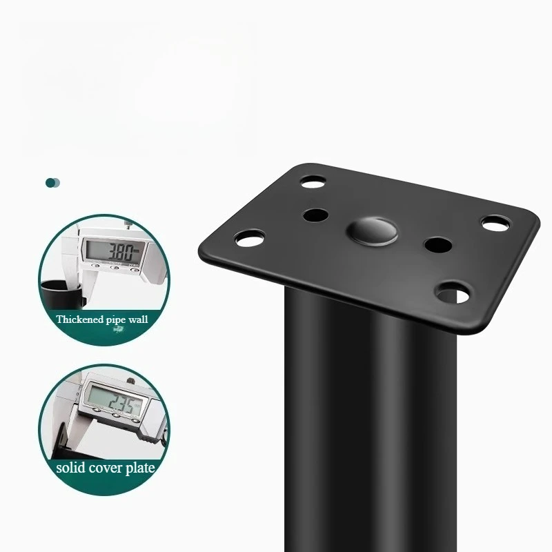 1pc Adjustable Height Furniture Support Legs for Bed Frame, Metal Adjustable Furniture Legs image 4