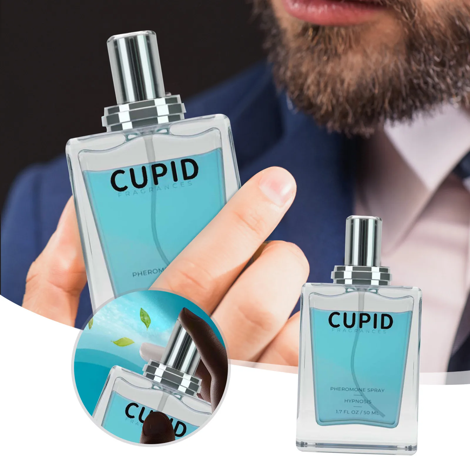 50ml Cupid Charm Toilette For Men (Pheromone-Infused) - Cupid Hypnosis Cologne Fragrances For Men