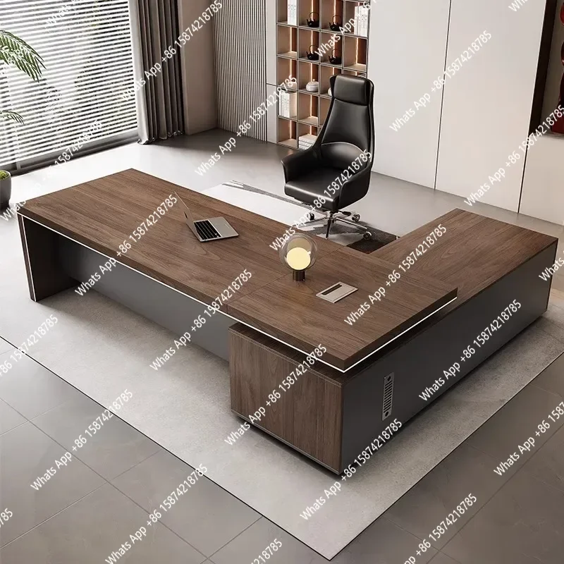 

Легкий роскошный офисный стол, современный органайзер высокого качества, стол босса, новая китайская мебель для чтения Mesa De Escritorio