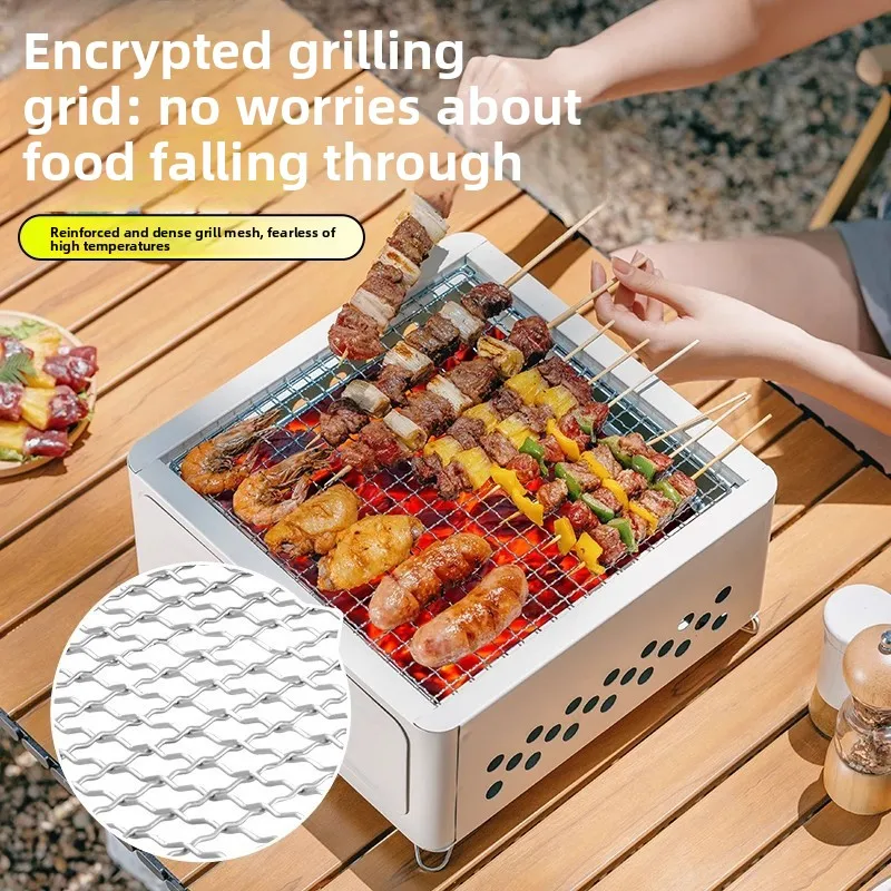 

Barbecue Grill Household Outdoor Picnic Barbecue Grill Non-smoking Korean Barbecue Grill Grill