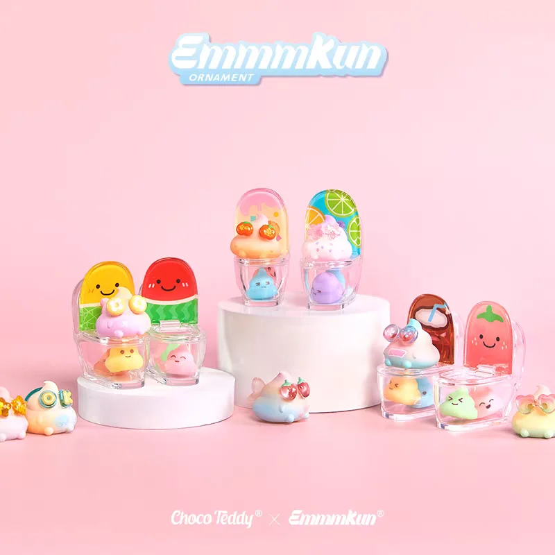

Аутентичная мини-туалет Emmmkun, серия слепая коробка, игрушка, милая коллекционная фигурка, модная слепая сумка, подарочное украшение, миниатюрные фрукты