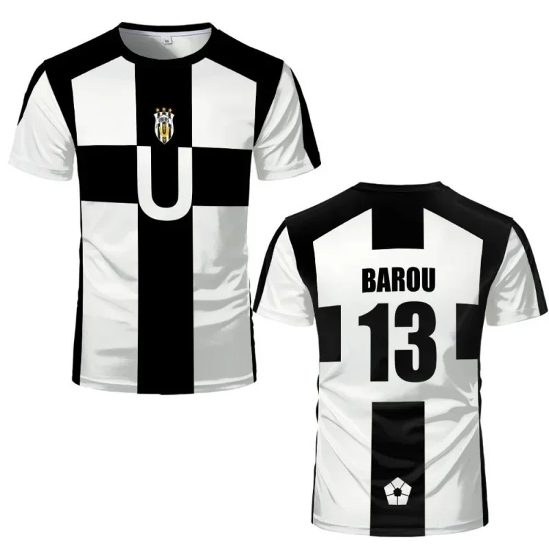 Anime Cerradura Azul # 13 Barou Cosplay camiseta UBERS camiseta de fútbol # 23 disfraces de cosplay de AIKU # 2 Impresión 3D de uniforme de fútbol LORENZO