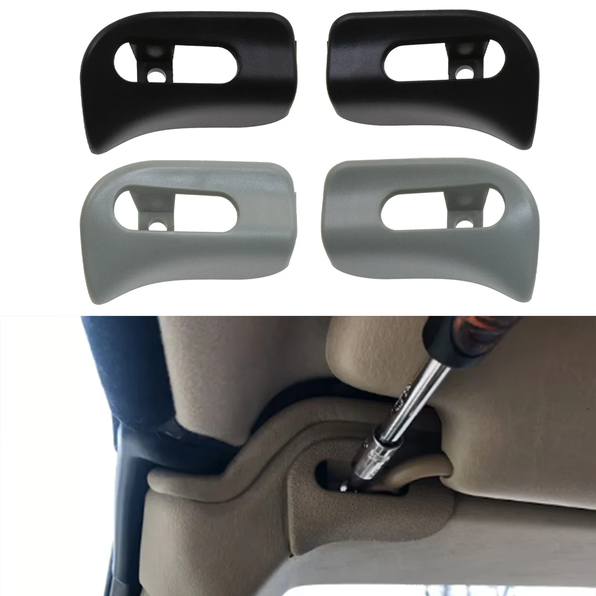1Pair Sun Visor Pivot Trim Cap for Mercedes R129 SL320 SL500 SL600 1994-2002 12981105619045 12981104619045