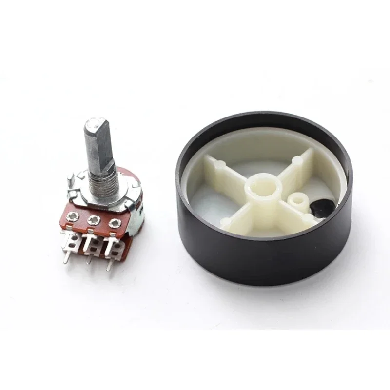 Aluminum Alloy Potentiometer Knob Cap Volume Control Knob Hat Rotation Switch for  6 mm roll shaft/D-axis