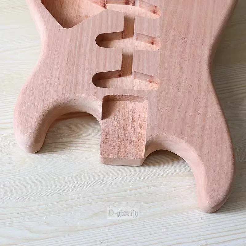 Electric Guitar Body, Mahogany Wood Style, Natural Color Guitar Barrel, Unfinished, High Quality, New Arrival