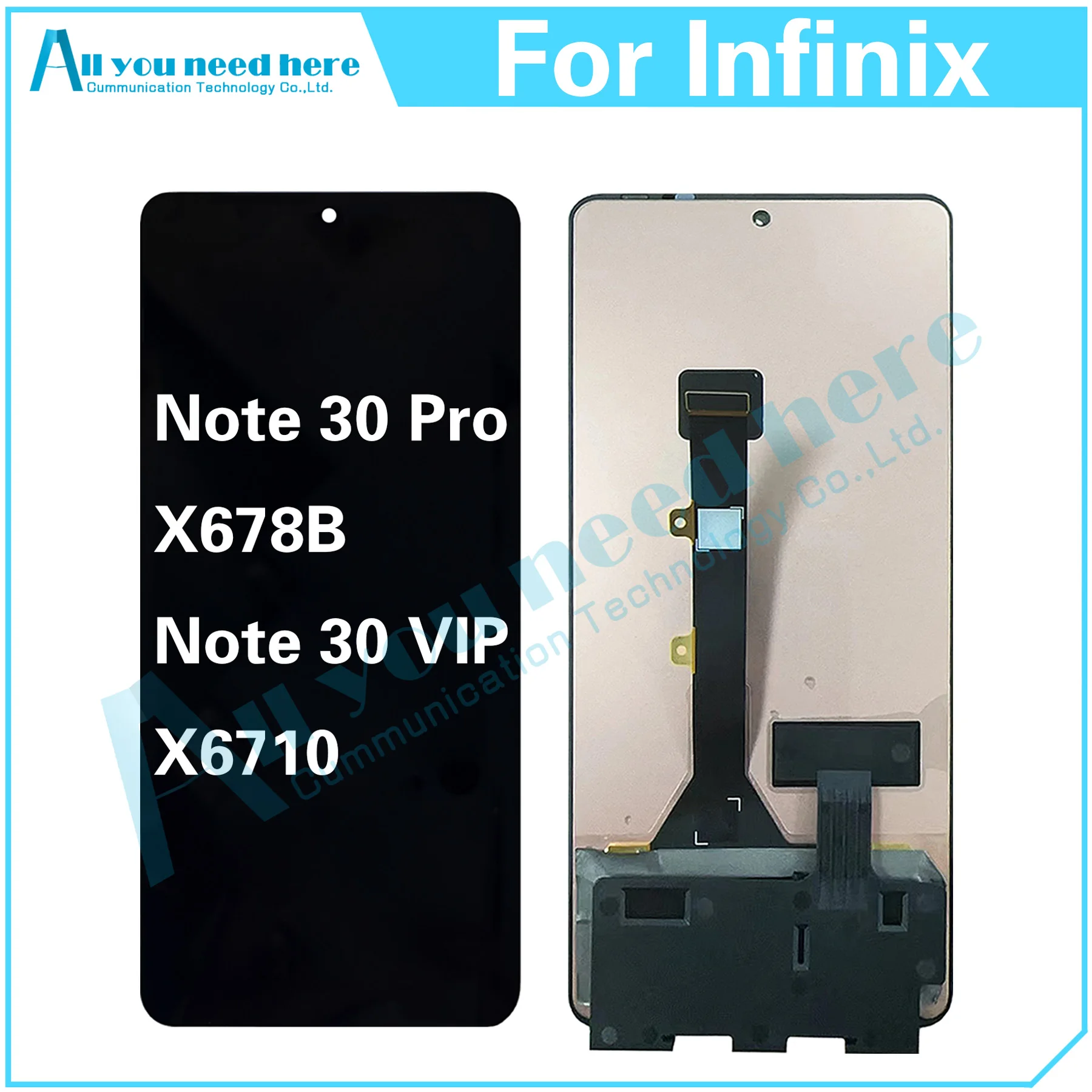 

100% Test For Infinix Note 30 Pro / 30 VIP X678B X6710 Note30Pro Note30VIP LCD Display Touch Screen Digitizer Assembly