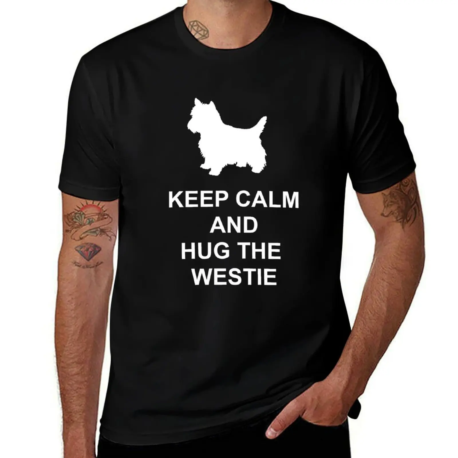 

man Westie Hoodie cotton man t t graphic shirts man graphic Calm shirts shirt T-Shirt t Keep
