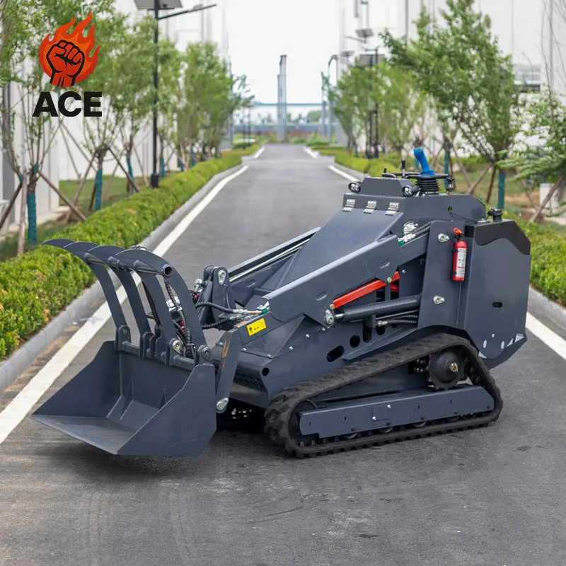 

Hot Sale mini skid steer track loader EPA Engine Diesel chinese skid steer loader farm Small Skid Steer Loader for customized