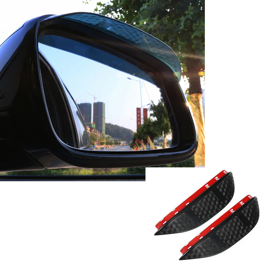 Rear View Side Mirror Trim Frame Rain Shield Sun Shade Eyebrow For Toyota Noah Voxy 80 Series 2015 2016 2017 2018 2019 2020 2021