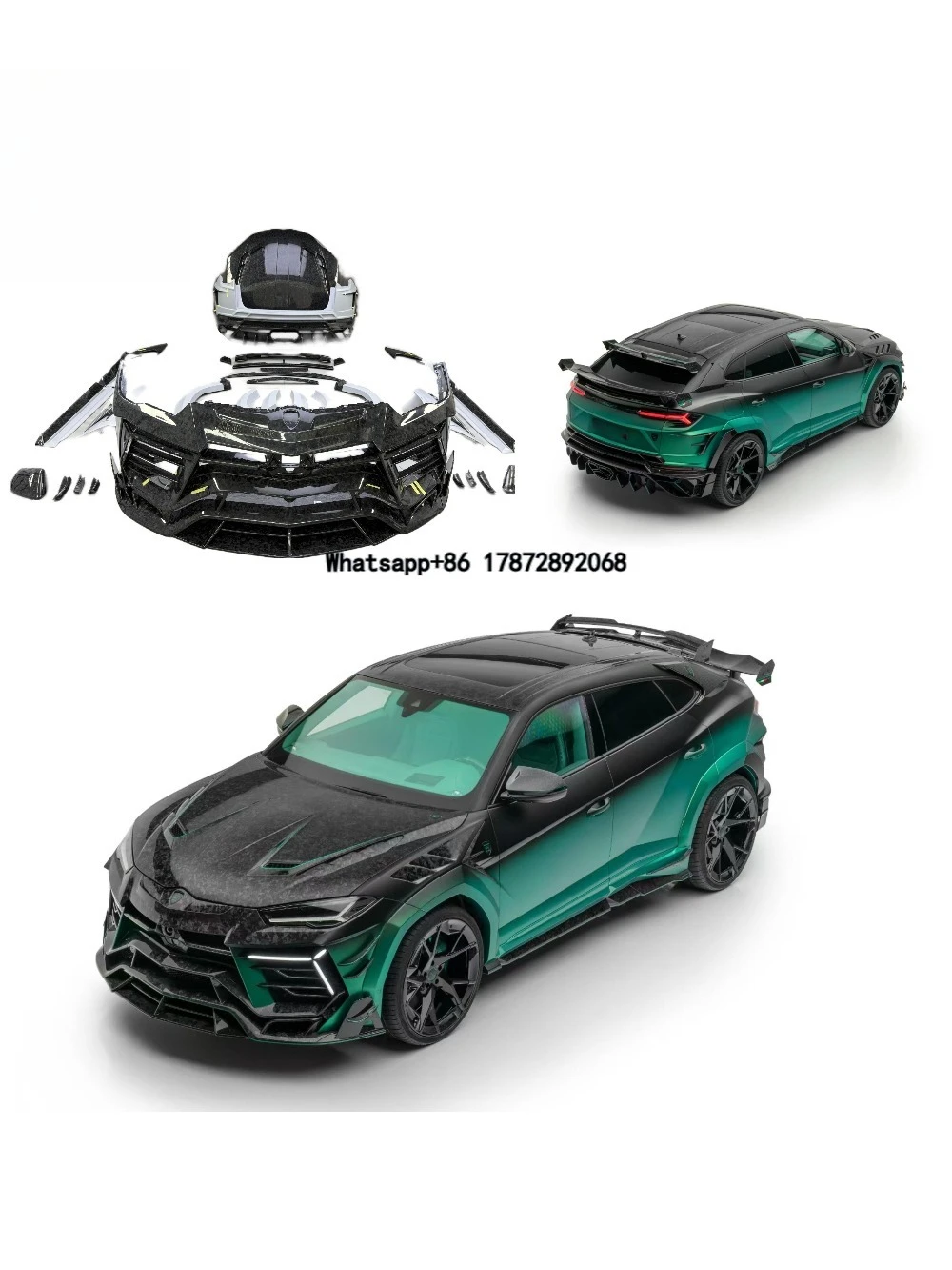 Karosserie-Kit für Urus Facelift im MSY 3. Generation Stil mit LED-Scheinwerfer, Aluminium-Motorhaube, OEM-Qualität
