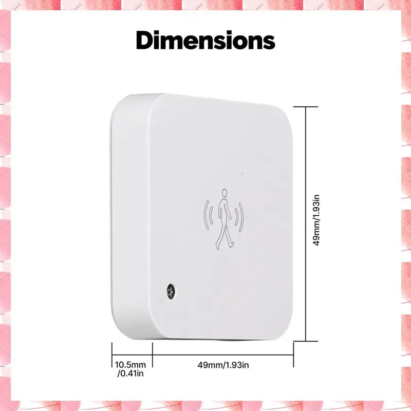 JAJA Wifi Smart Human Presence Sensor Motion Motionless Detection Light Luminance Sensor Wired, App-Benachrichtigung