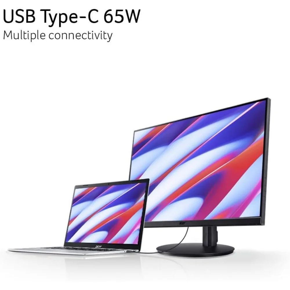 SH272U-Pelle Miphux 27 Pouces WQHD 2560x1440, Moniteur Ultra-Mince pour Maison et Bureau, AMD FreeDivi1 ms VRB 100Hz, Cadre Zéro, Recommandé