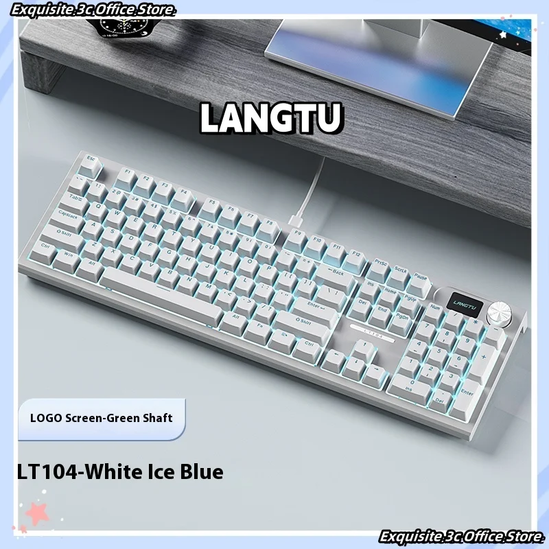 Langtu Lt104 104 Sleutel Bedrade Mechanische Toetsenbord Muis Esports Gaming Office Desktop Laptop Algemeen Doel Aangepaste Rgb Backlight