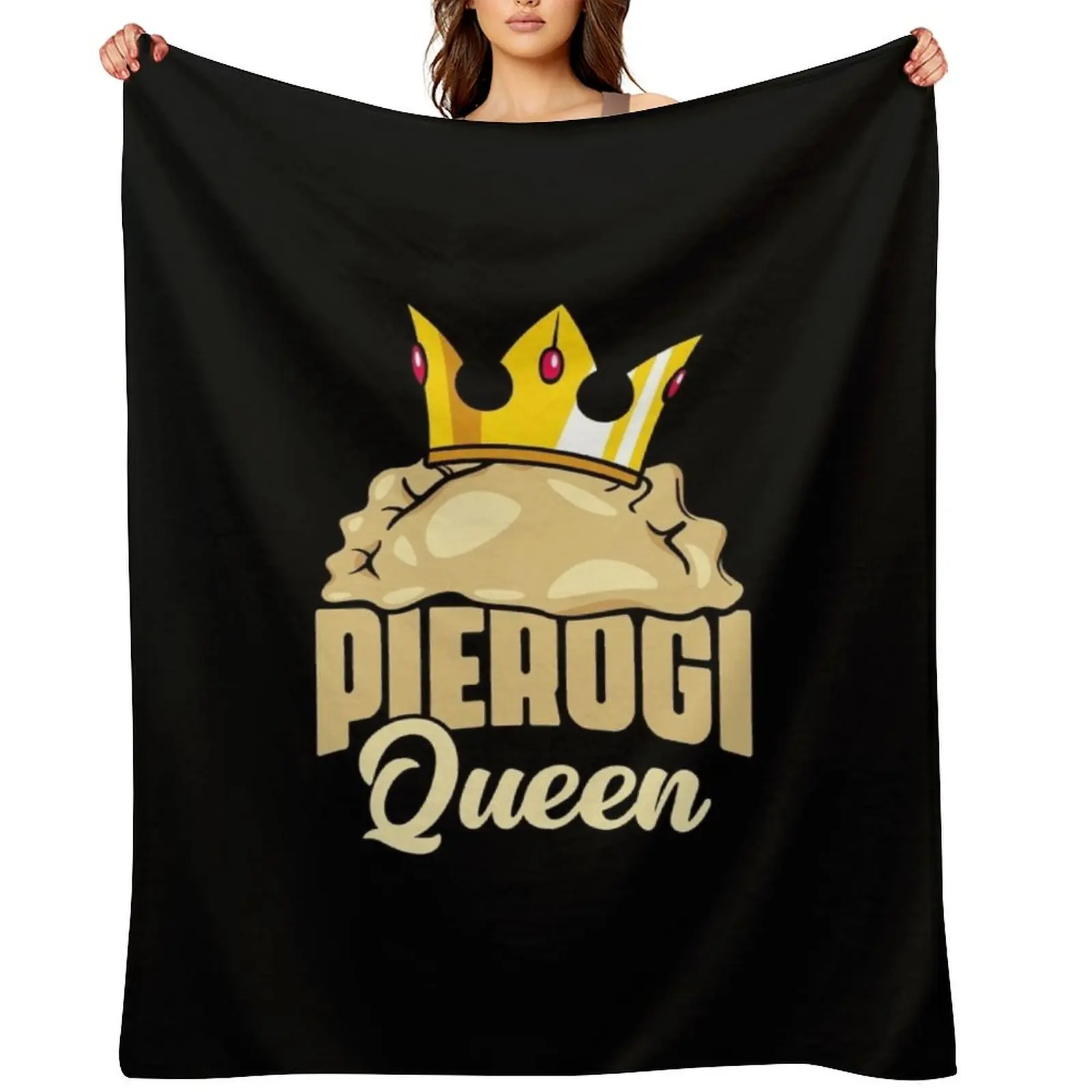 

Pierogi Queen A Polish Food Cuisine For Poland Dumpling Fans Throw Blanket halloween Cute Heavy Blankets