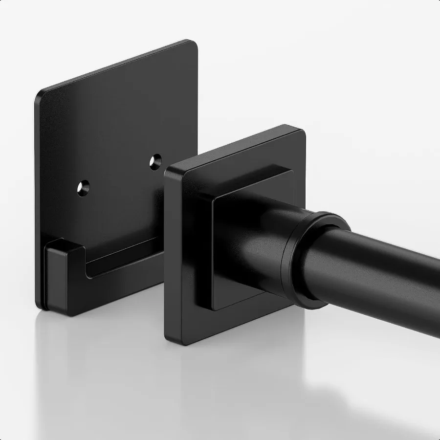

Matte Black Shower Curtain Rod 3179 inches with Holders Stainl Steel Shower Rod Tension Rod Adjustable Tension Shower Curtain R