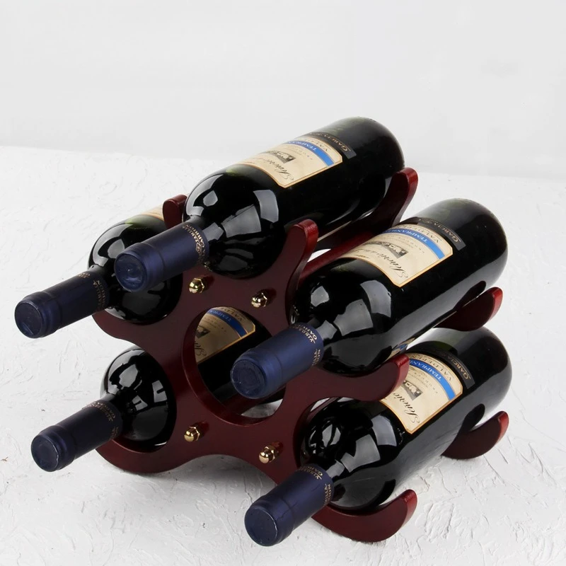 Multi Layer Wooden Wine Rack, Wine Rack, Storage Rack, Bar Storage Tool, Bar Wine Bottle Display Rack (excluding Wine)
