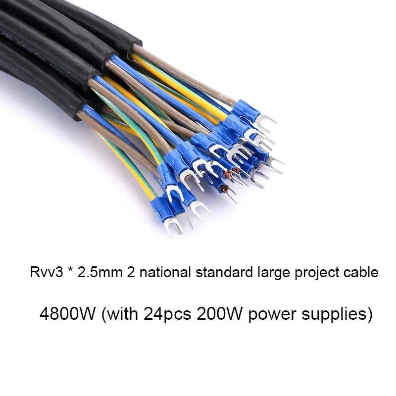 3 Core u-terminal Pure copper Cable  Rvv3 * 2.5mm 2 national standard large project cable