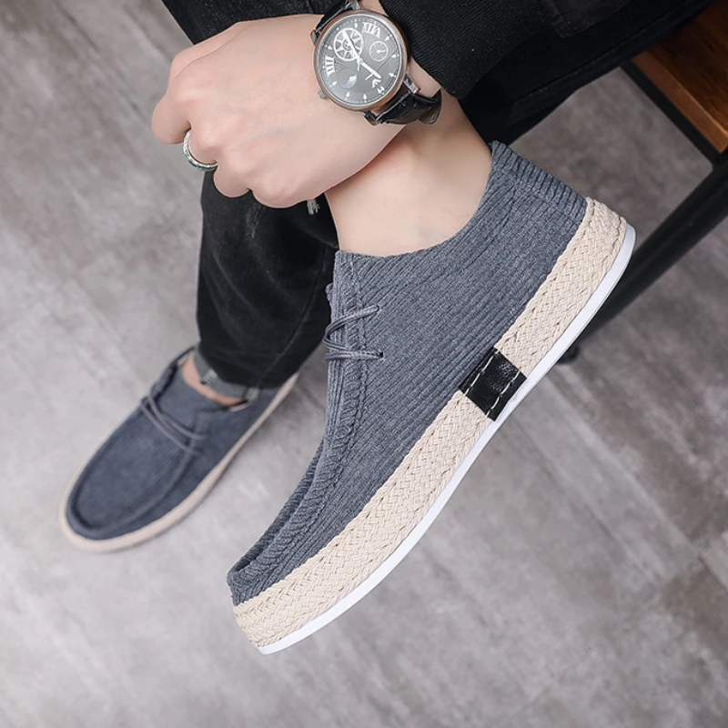 Fashion Casual Shoes for Men 2024 New Comfortable Canvas Loafers Versatile Men\'s Sneakers Outdoor Breathable Men Walking Shoes