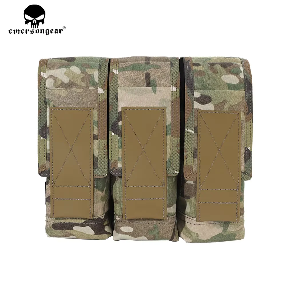 Emersongear Tactical 7.62 Triple Magazine Pouch Molle 762 Mag Bag For AK Rifle Airsoft Hunting Vest Outdoor Hiking Nylon EM6412