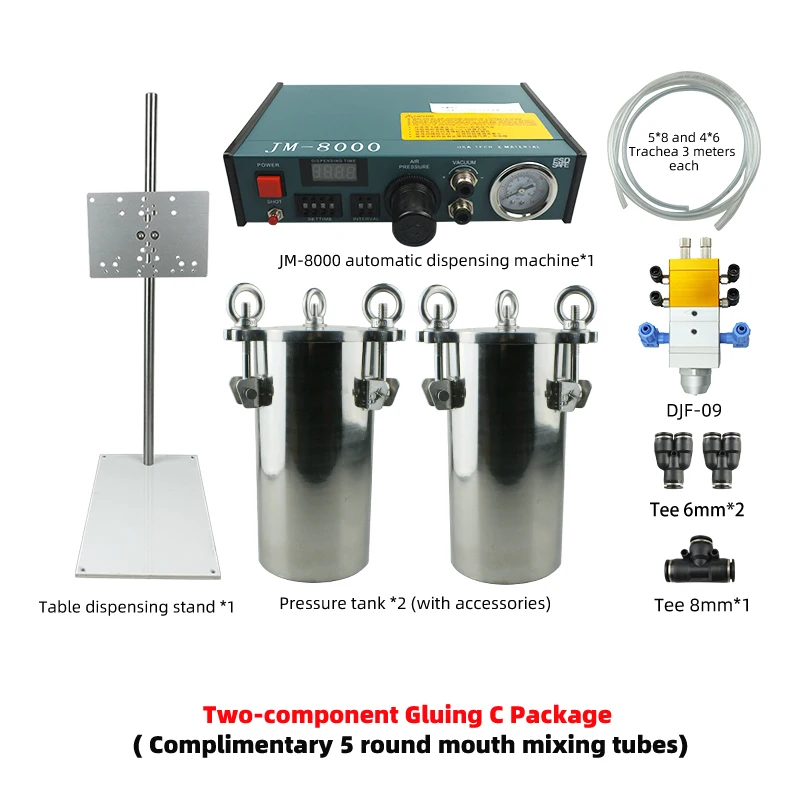 Riempitrice per colla AB a doppio cilindro con membrana a ventosa a due componenti Nuova condizione per attrezzature per l'imballaggio e incollaggio