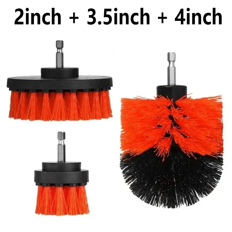 3-teiliges Bohrbürsten-Set, Power-Schrubber, Reinigungsbürsten-Werkzeugset für Fugen, Böden, Badewannen, Duschen, Fliesen, Badezimmer, Küche, Oberflächen – Detail 12