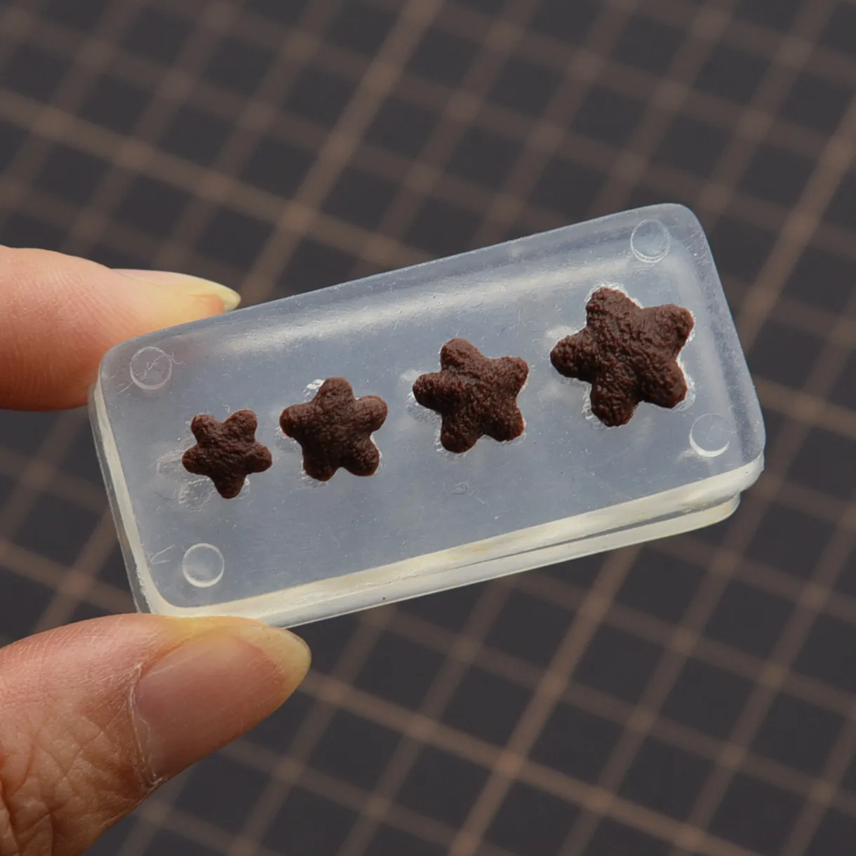 Mini Cute Lovely 3D  Star Shape Biscuit DIY Silicone Mold Polymer Clay Chocolate Fondant DIY Molds
