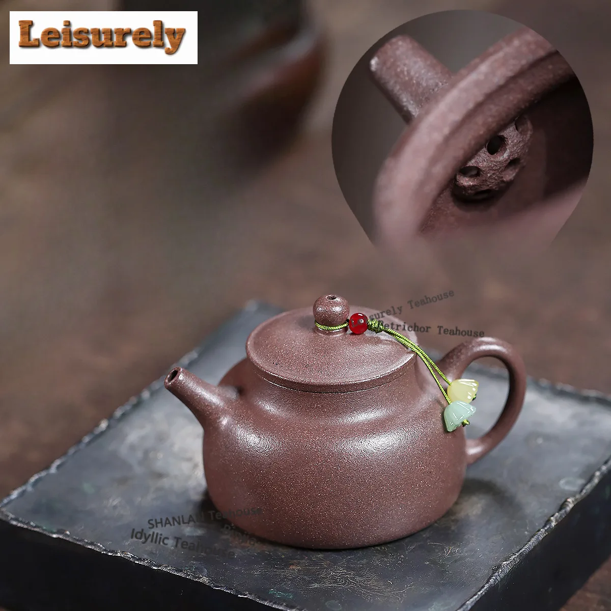

150 мл традиционные фиолетовые глиняные чайники Исин, горшок ручной работы, сырая руда, грязевой чайник с цветком персика, чайник Zisha, сервиз для чая