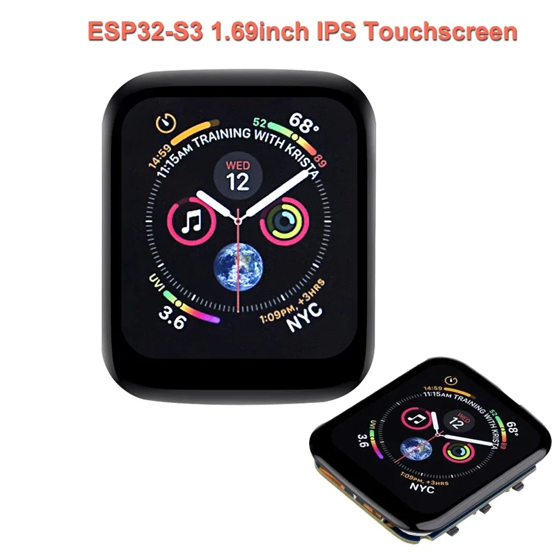 ESP32-S3-Touch-1.69 Inch IPS Touchscreen Development Board 240×280 ST7789V2 SPI LCD Display Module for ESP-IDF/Arduino IDE