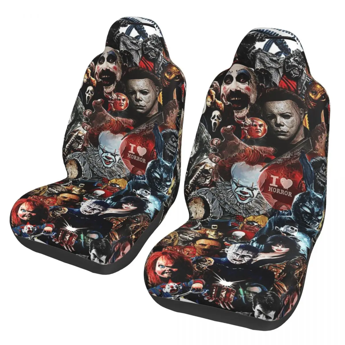 Baddies Legends Alien Ripley Space Horror Movie coprisedile per auto stampa personalizzata accessori per la protezione anteriore universale Set di