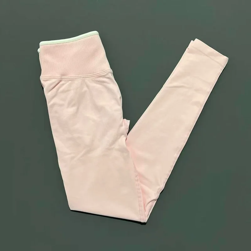 HISTELLO Gym-Leggings für Damen, nahtlose Yoga-Kleidung, gerippte Fitness-Leggings mit hoher Taille, Scrunch-Butt-Workout-Biker-Sporthose – Detail 11