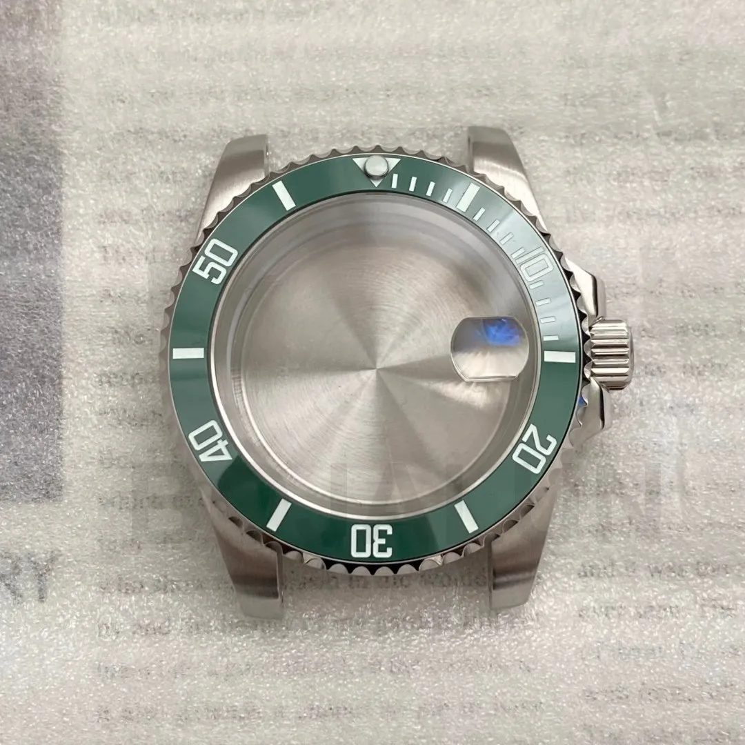 

40mm case men's watch ceramic bezel stainless steel case sapphire glass suitable for nh35 nh36 NH34 movement