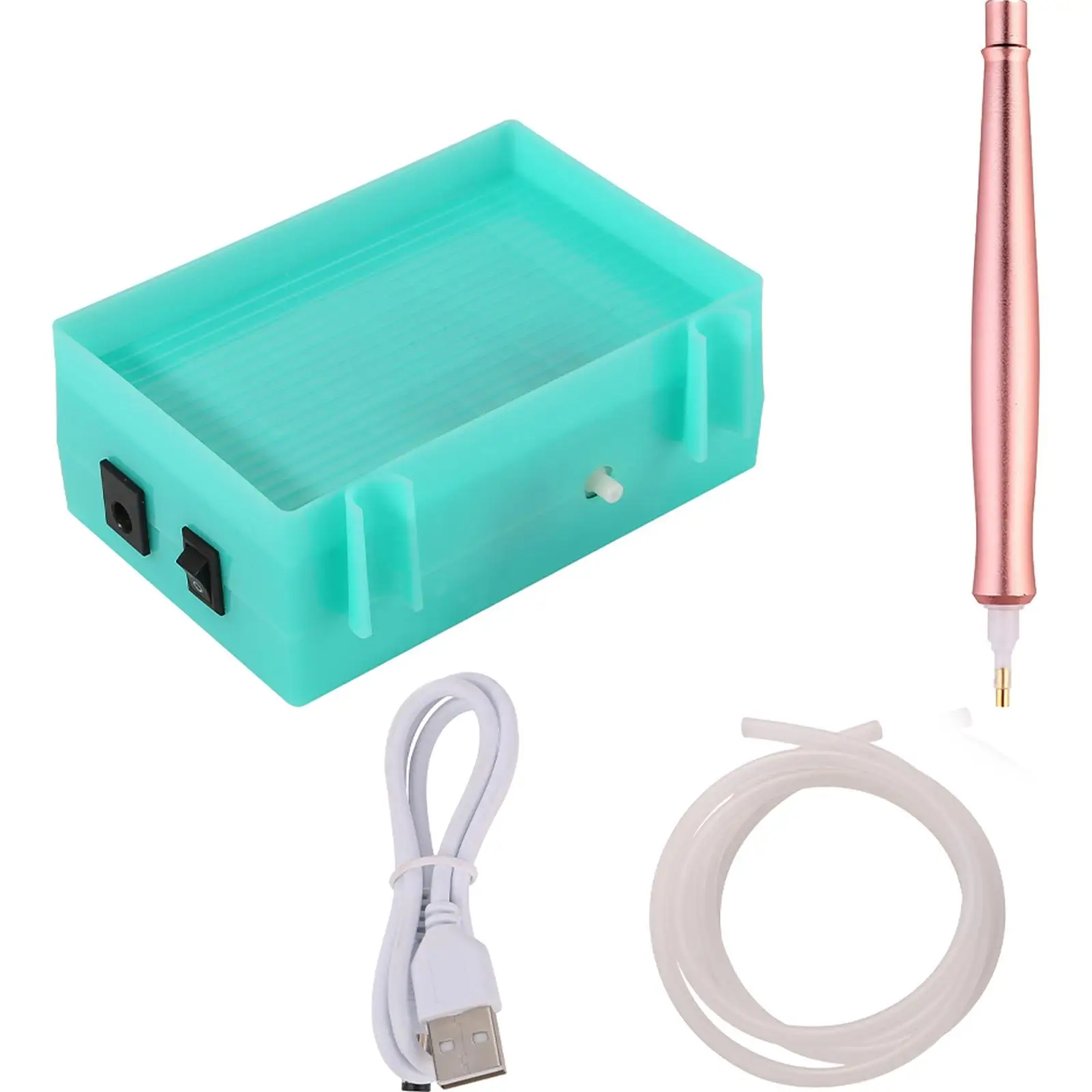 

Электрическая ручка для алмазной вышивки с USB-питанием, вакуумным креплением и функцией точечной проклейки страз, аксессуар для алмазной вышивки