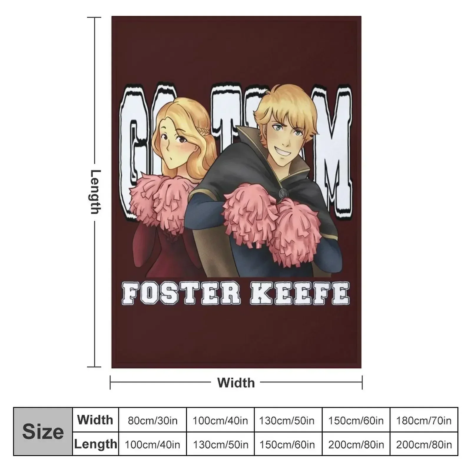 Team Foster-Keefe Throw Blanket couch cozy soft plush fuzzy picnic outdoor blanket