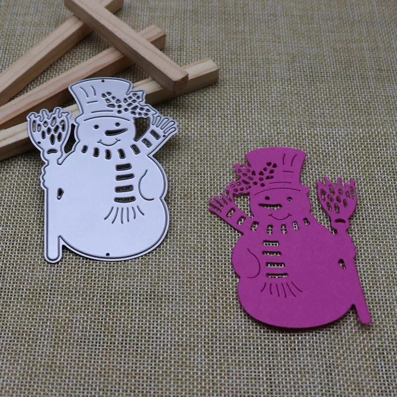 Snowman Frame Metal Cutting Dies DIY Scrapbooking Photo Album Decorative Embossing Stencil Paper Card Crafts