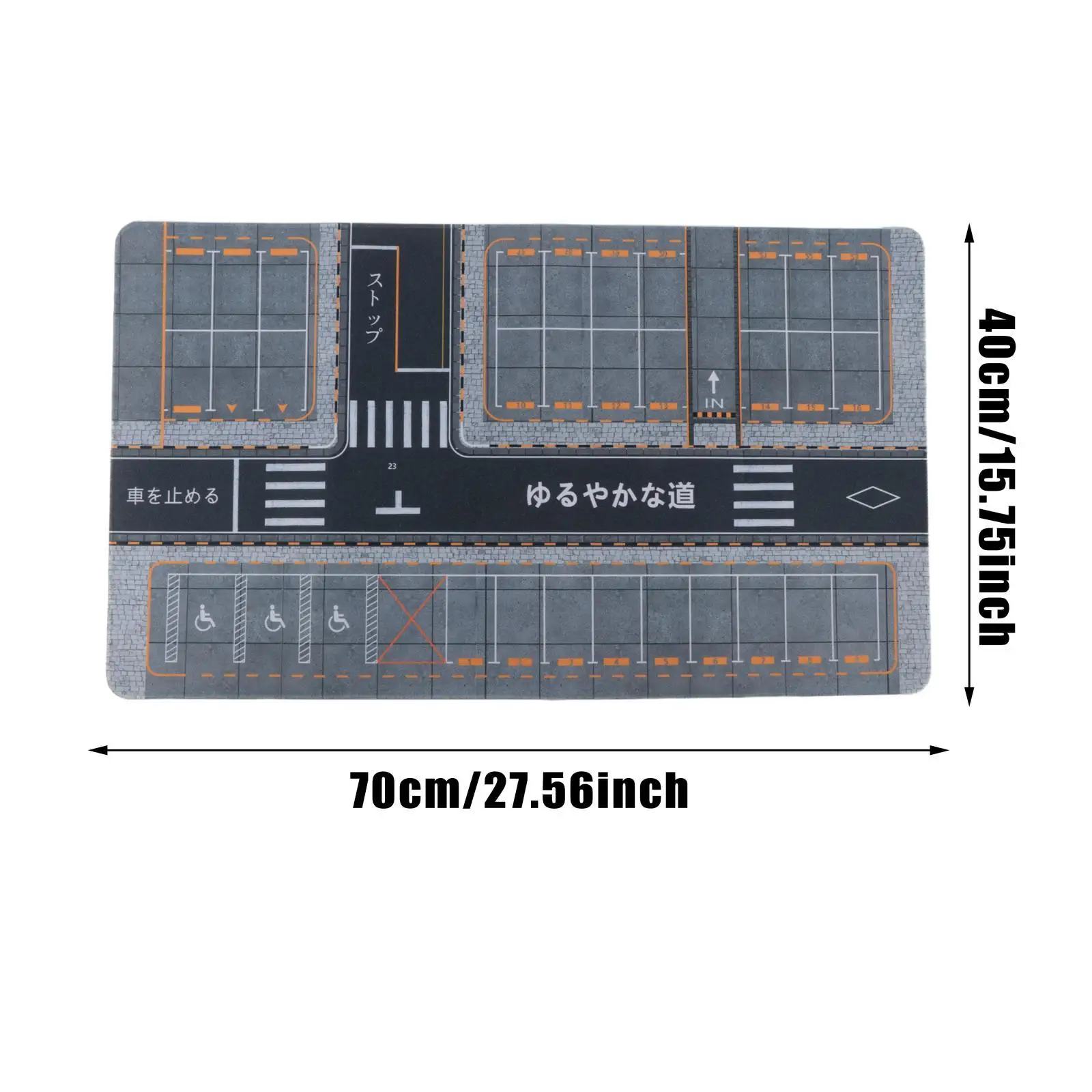 1/64 Parking Lot Mouse Pad Photography Background Vehicle Scene Display Toy