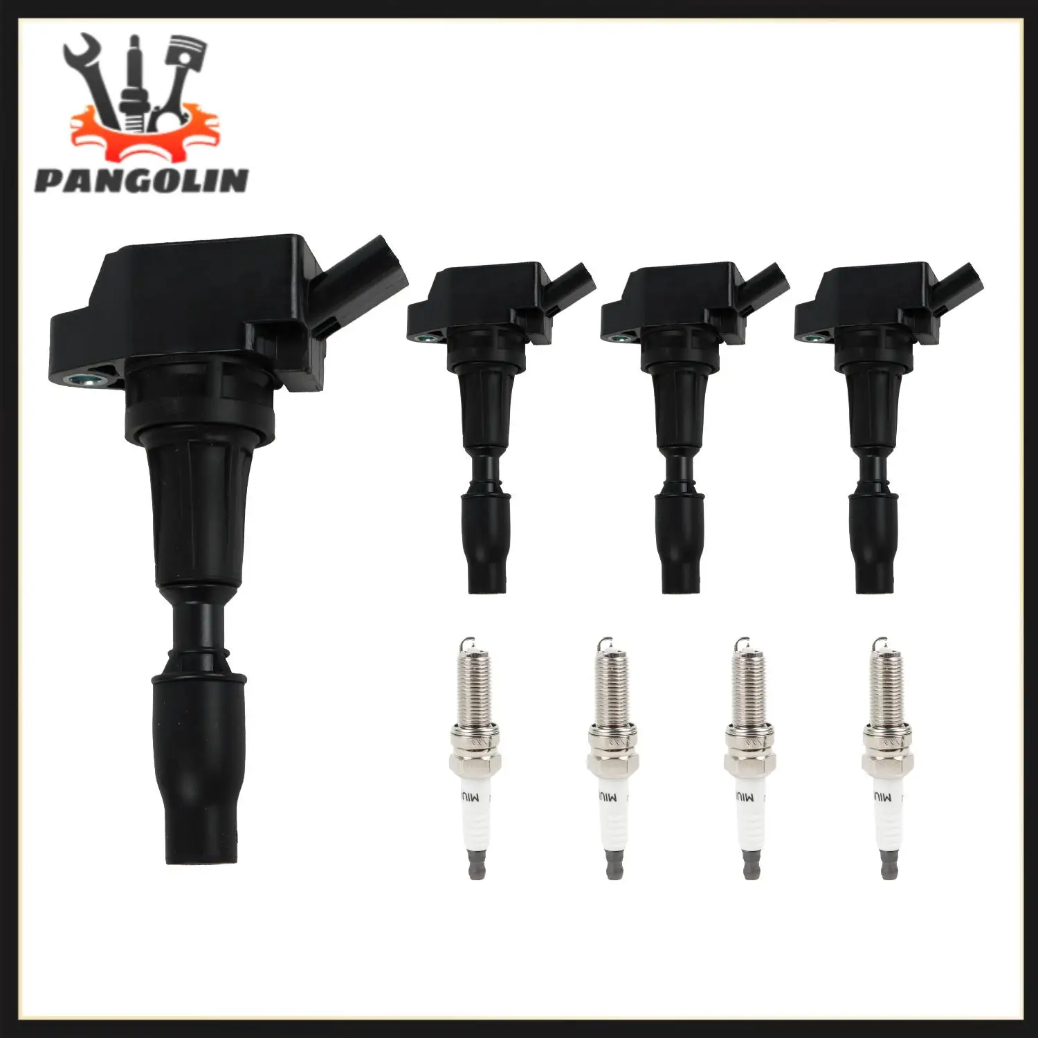 

4pcs Ignition Coils + 4pcs Iridium Spark Plugs For 2015-2017 Hyundai Sonata 2016 Kia Optima UF764 Ignition System Coil Wear Part