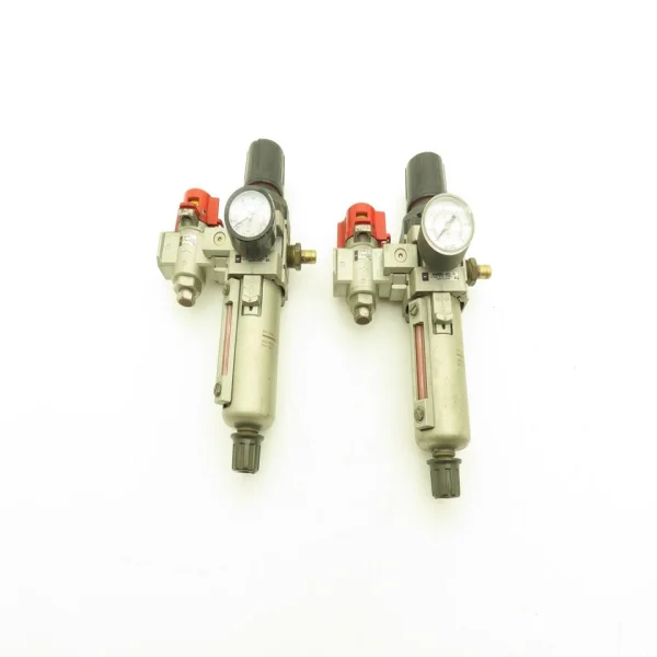 Plc Pneumatic Air Filter Regulator with Lock Out 150 Psi Lot of 2 for Warranty Product