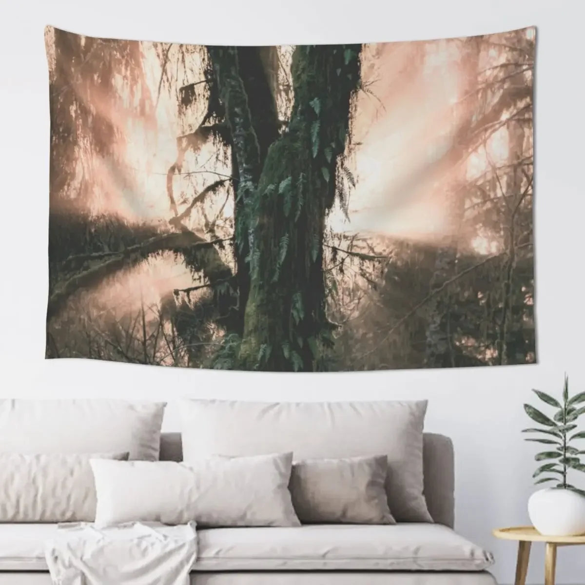 Hoh Rainforest Treasure Tapestry Aesthetic Home Decor Hanging Wall Decor For Bedroom Decoration Aesthetic Tapestry