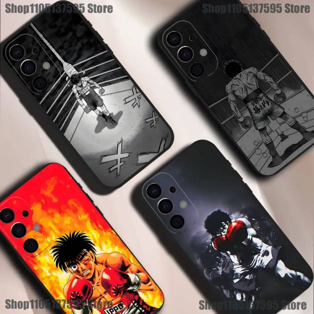 

Boxing H-Hajime no Ippo Phone Case For Samsung S25,S24,S21,S22,S23,S30,Ultra,S20,Plus,Fe,Lite,5G Black Cover