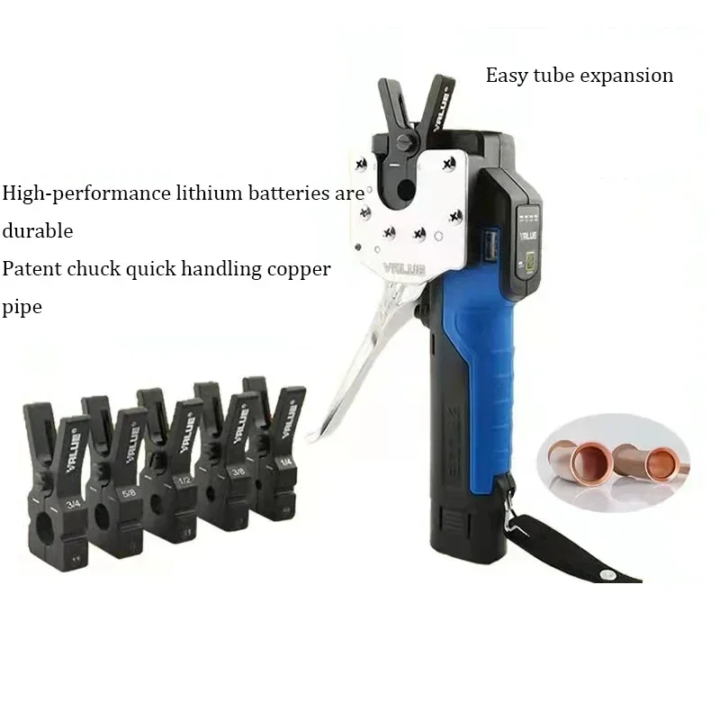 Elektrische Koperen Buis Bell Mond Expander Automatische batteria Koperen Buis Flare Tool condizionatore d'aria Koelkast Flare VEF-1/-2