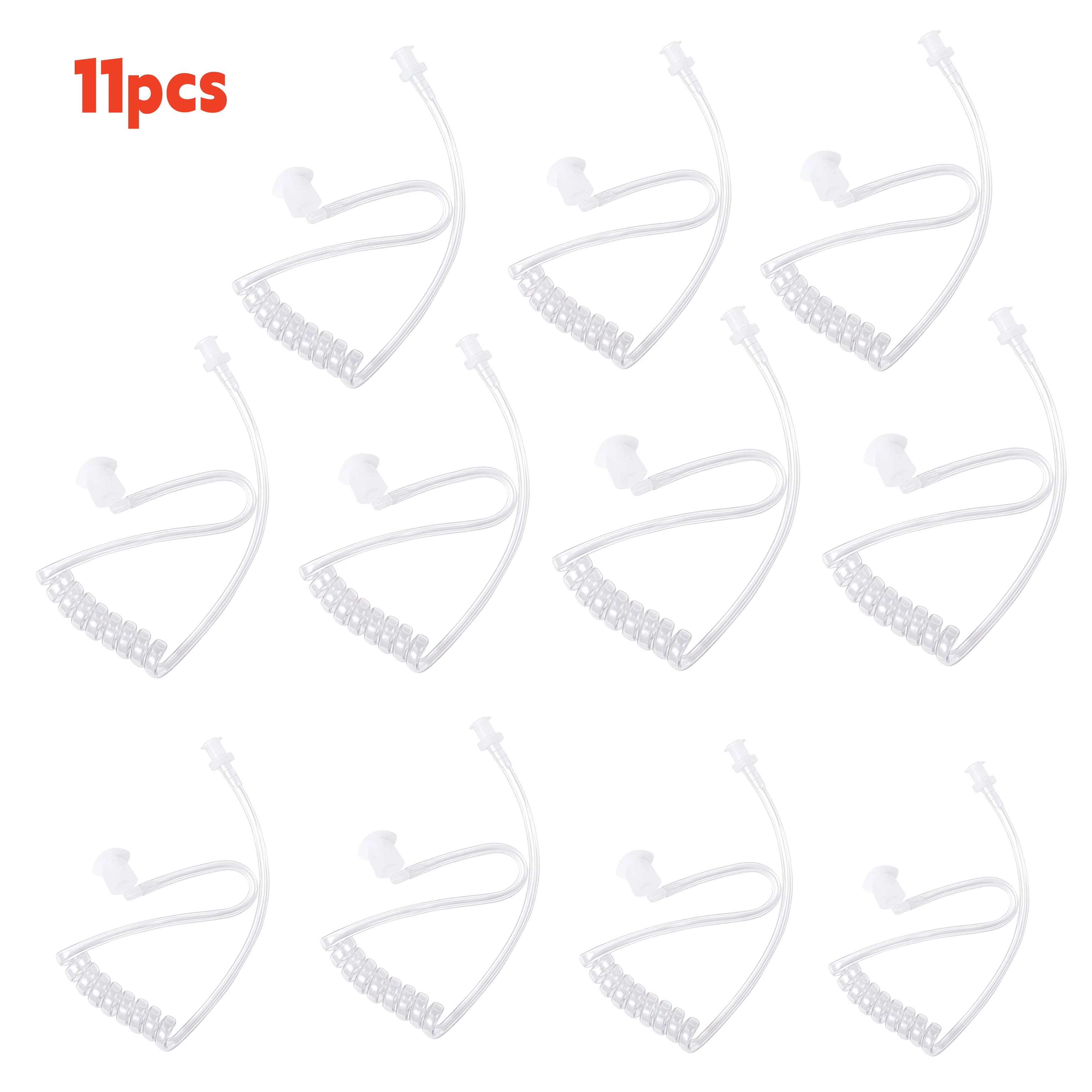 

Transparent Coil Acoustic Air Tube Earphone Earplug for Two-Way Radio Walkie Talkie Adjustable Headset Earpiece Accessory