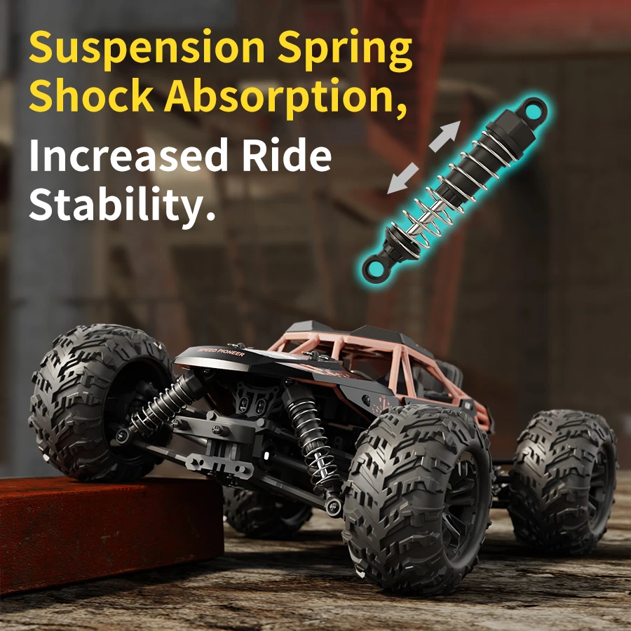 سيارة التحكم عن بعد HW8808 - سيارة تسلق جميع التضاريس 4WD عالية السرعة RC للأطفال والكبار #2
