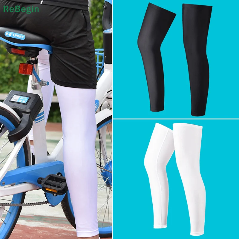 Ice Silk Cycling Leg Sleeves UPF50+ Anti UV Summer Riding Leg Sleeves Quick Dry Sport Kneepad Protective Equipment