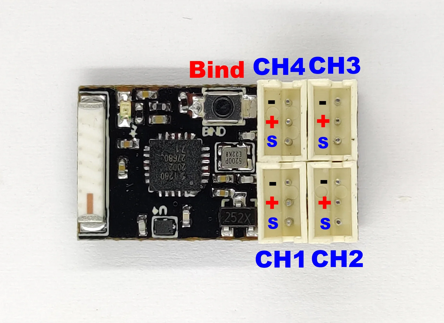 DasMikro Racing FHSS 4CH Nano Antennaless Receiver For KO PROPO Transmitter Compatible