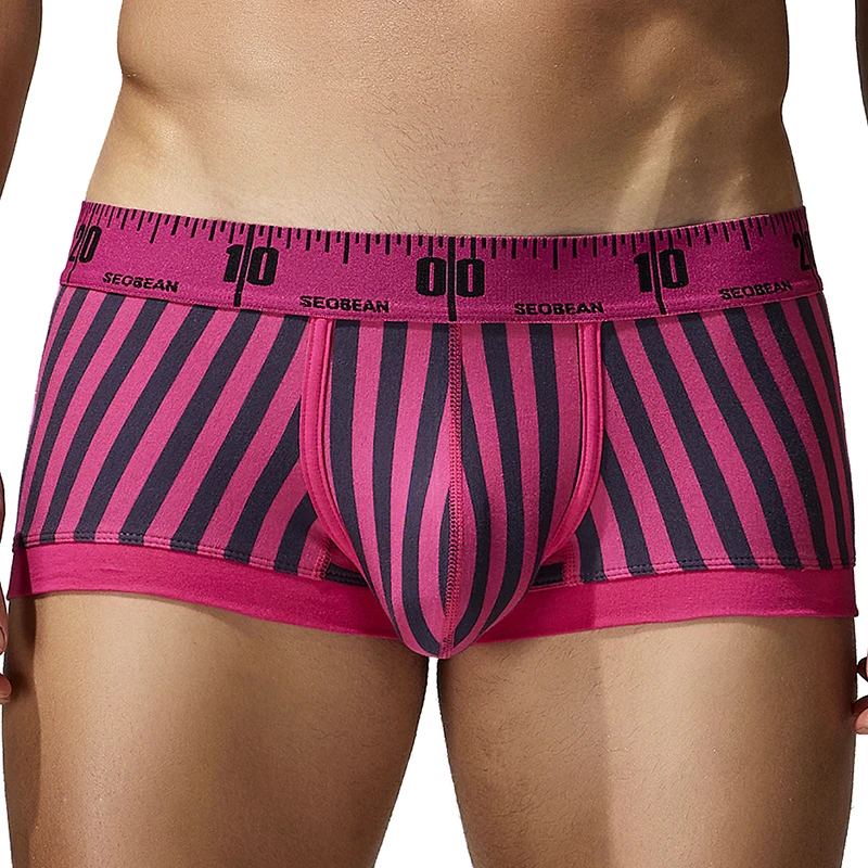 Men bpxer underwear Comfortable and breathable boxer striped fashion Shorts Home Loose Men boxer