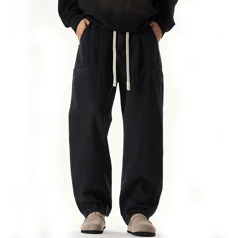 

Мужские мешковатые джинсы Cityboy больших размеров, мужская уличная одежда, модные свободные повседневные джинсовые брюки-карго с несколькими карманами и эластичной резинкой на талии, брюки-карго