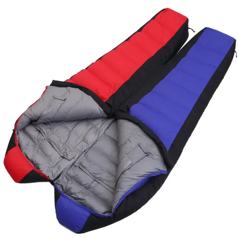 Outdoor Down Sleeping Bag - Suitable for Single-person Camping, Can Be Combined To Form A Double-person Warm Sleeping Bag.