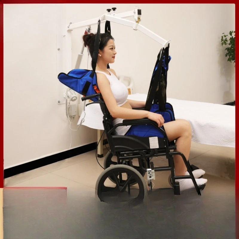 

Multifunctional electric lift home care elderly disabled partial paralysis patient transfer machine bed moving lifting